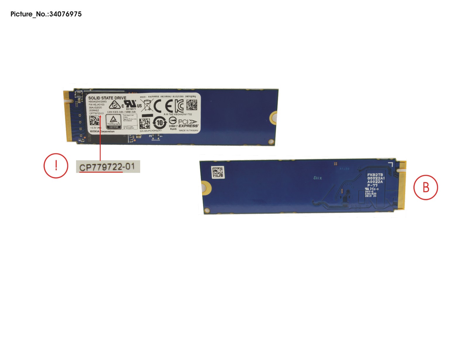 SSD PCIE M.2 BG4 256GB (NON-SED)
