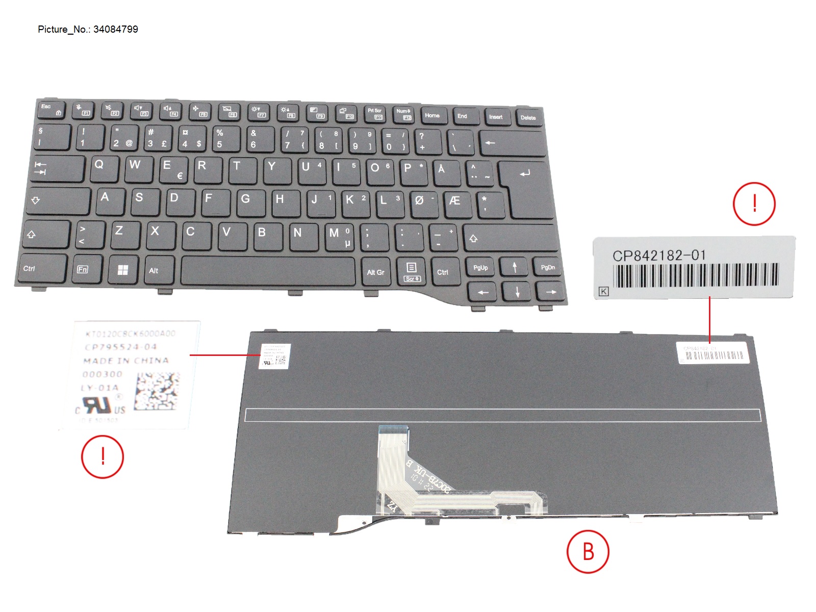 KEYBOARD BLACK NORWAY WIN11 (NEW_FN)