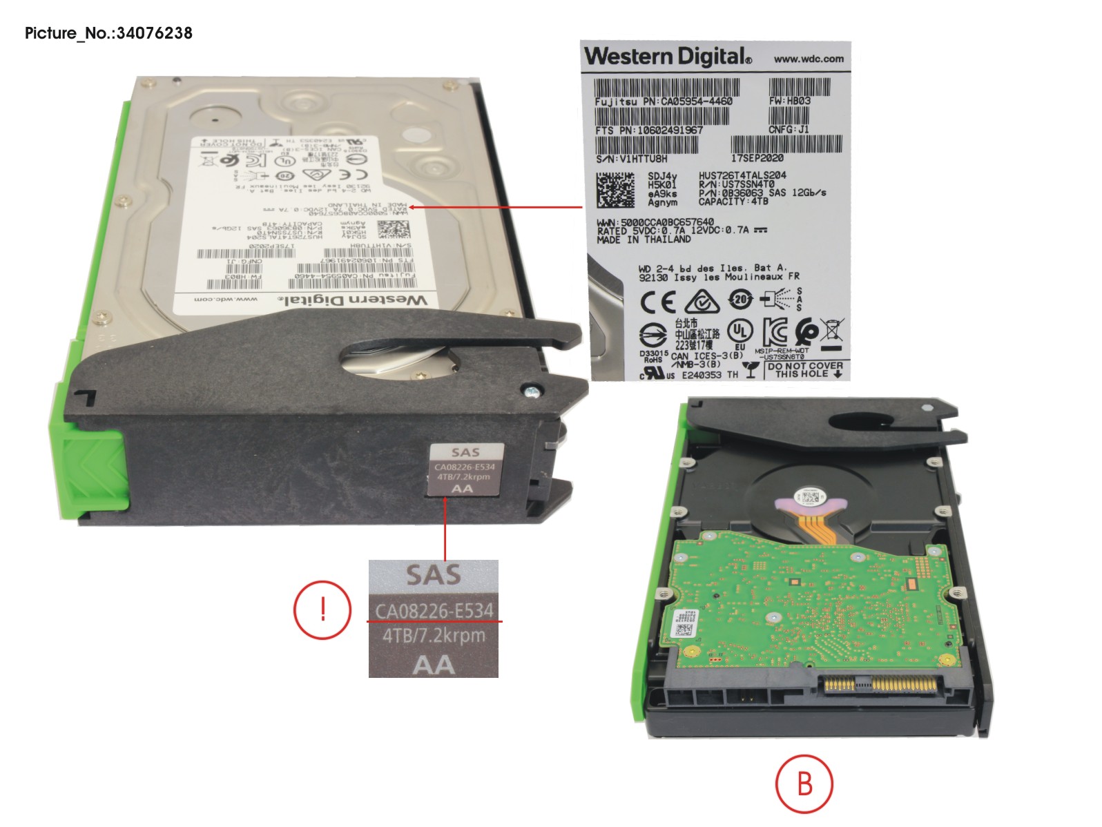 DX S3/S4 HDDE HD DRIVE 4TB 7.2K