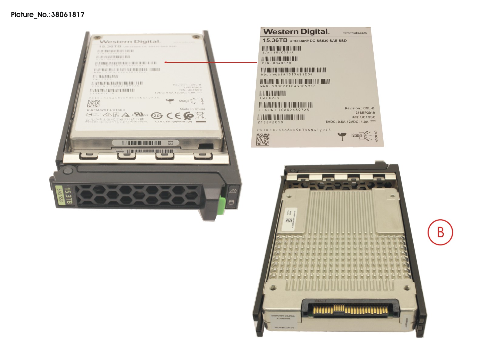 SSD SAS 12G 15.36TB READ-INT. 2.5 HP EP