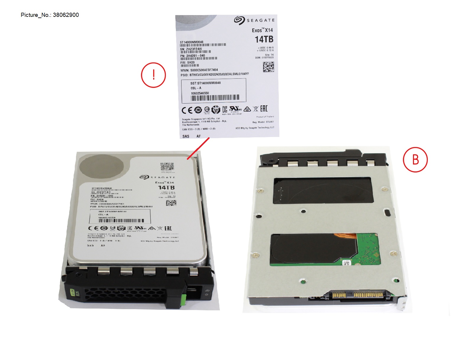 Fujitsu HD SAS 12G 14TB 7.2K 512E HOT PL 3.5 BC