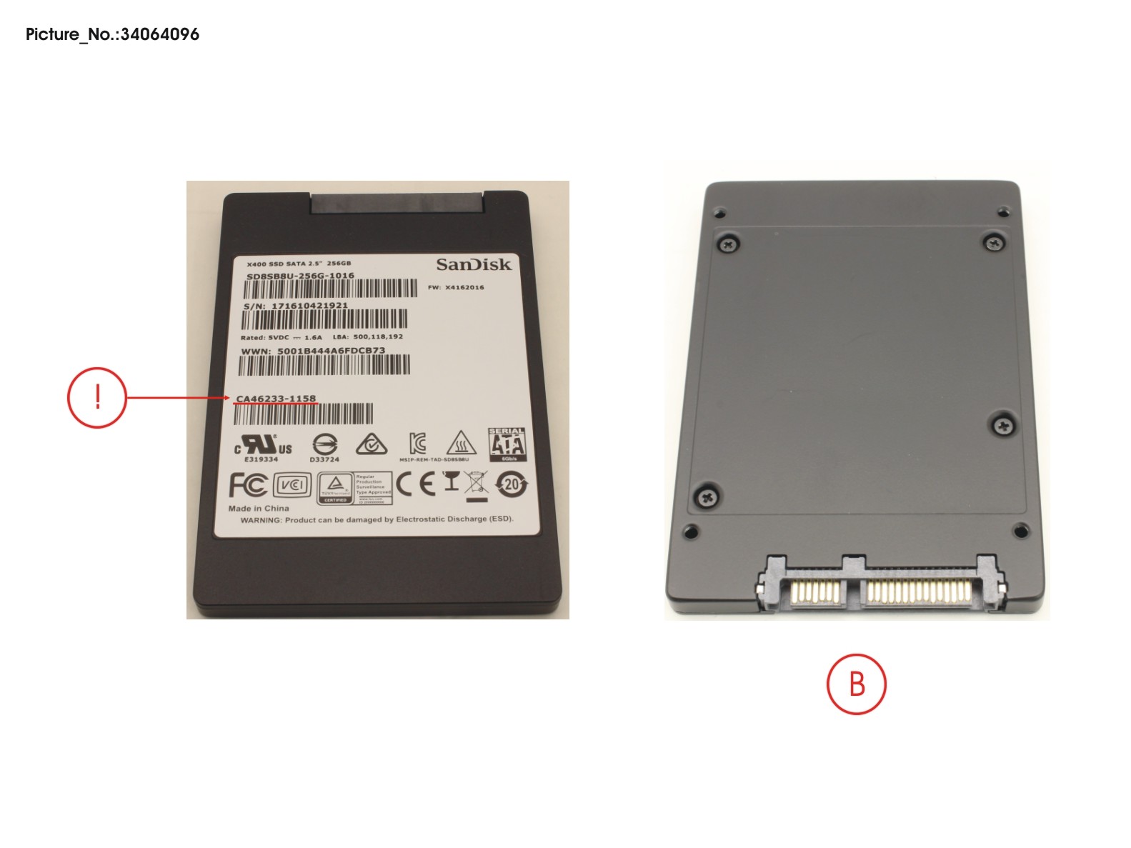 FUJITSU HDD SSD S3 256GB 2.5 SATA/NSO