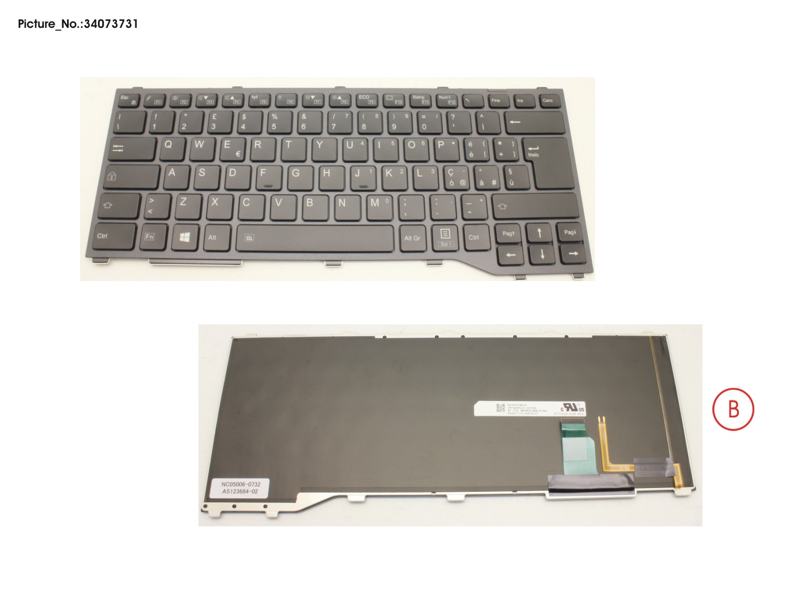 KEYBOARD W/ BL ITALY