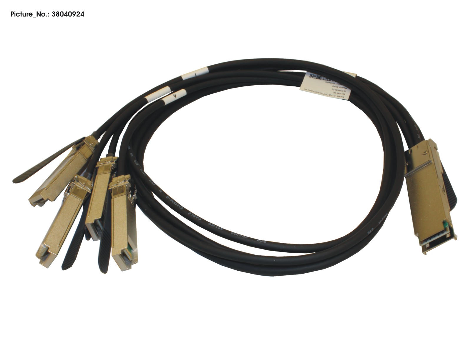 QSFP+/4XSFP+ BREAKOUT CABLE BROCADE 1M