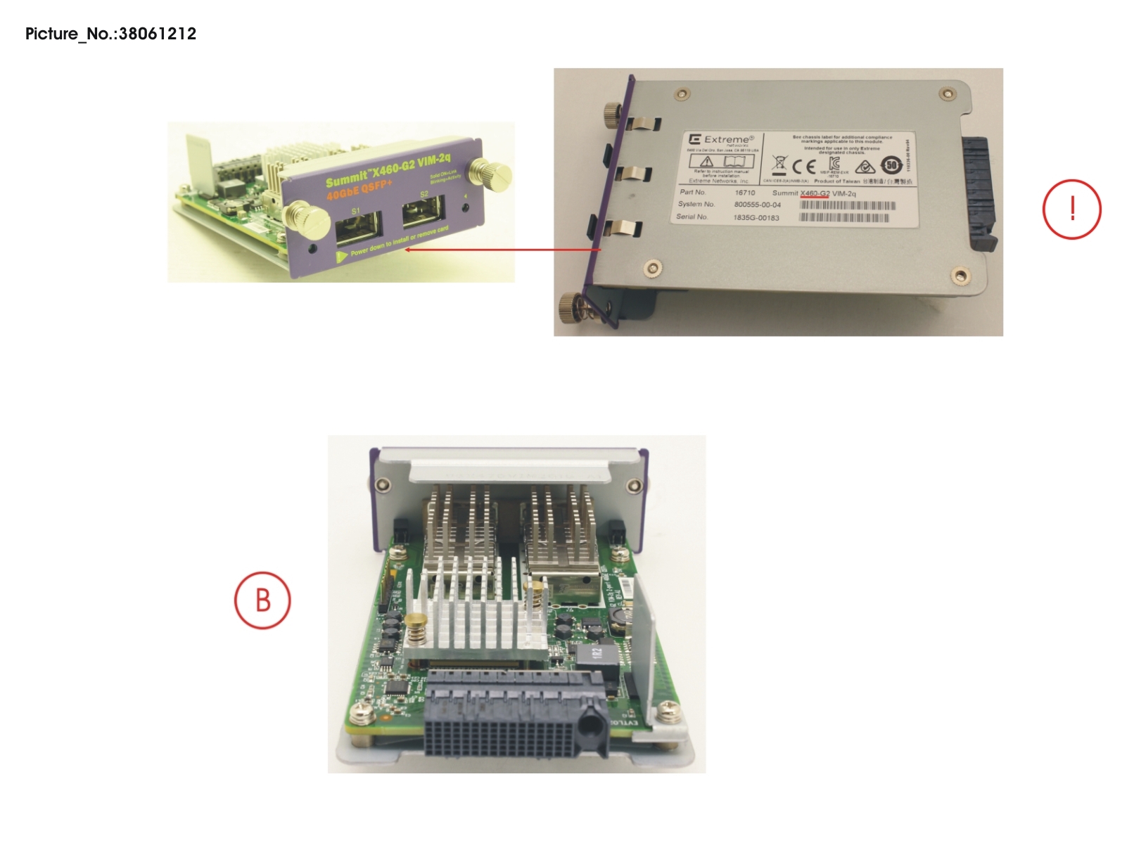 VIM MODULE FOR X460-G2, 2X 40G PORTS