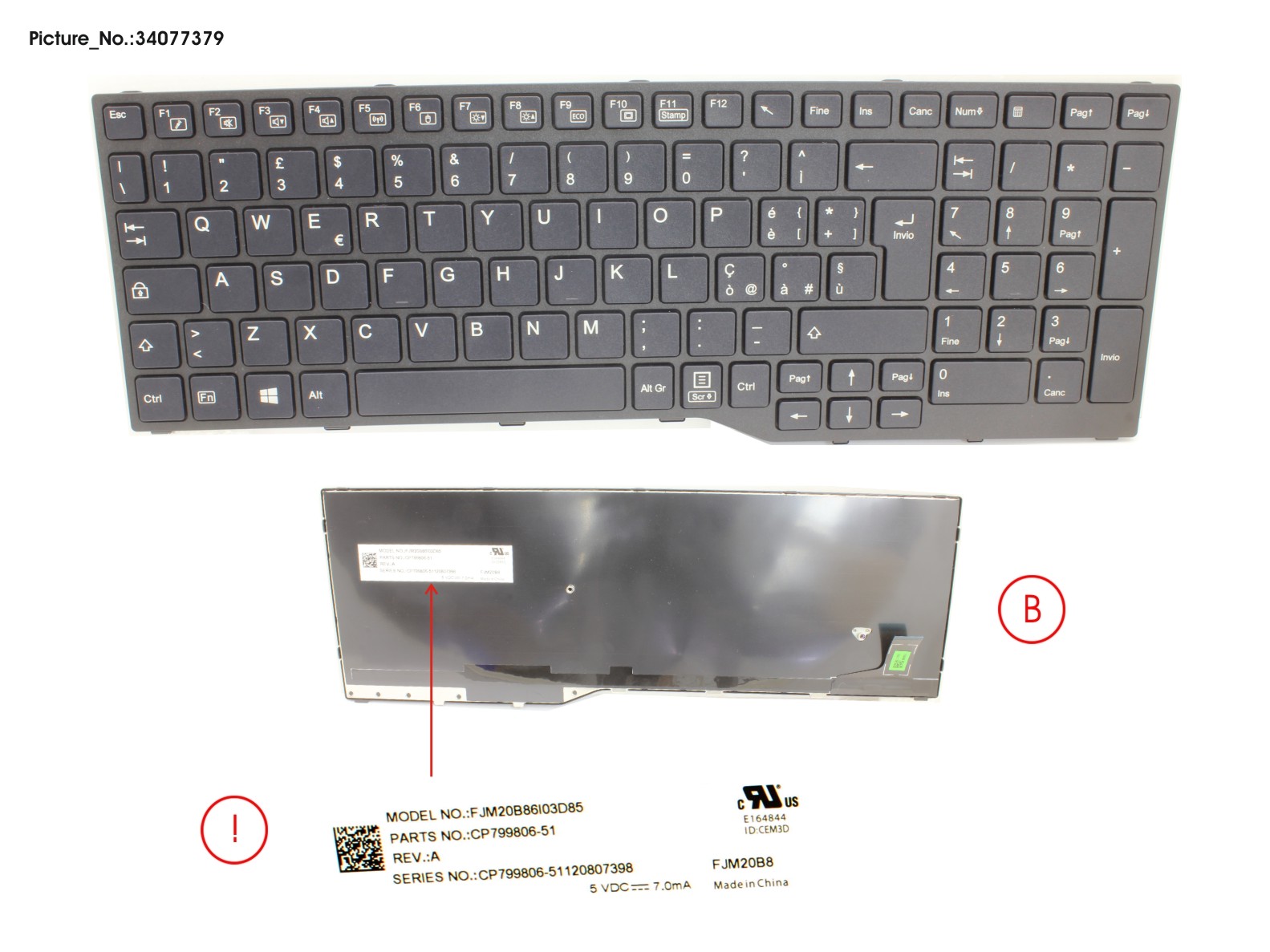 KEYBOARD ITALIAN (BLACK)