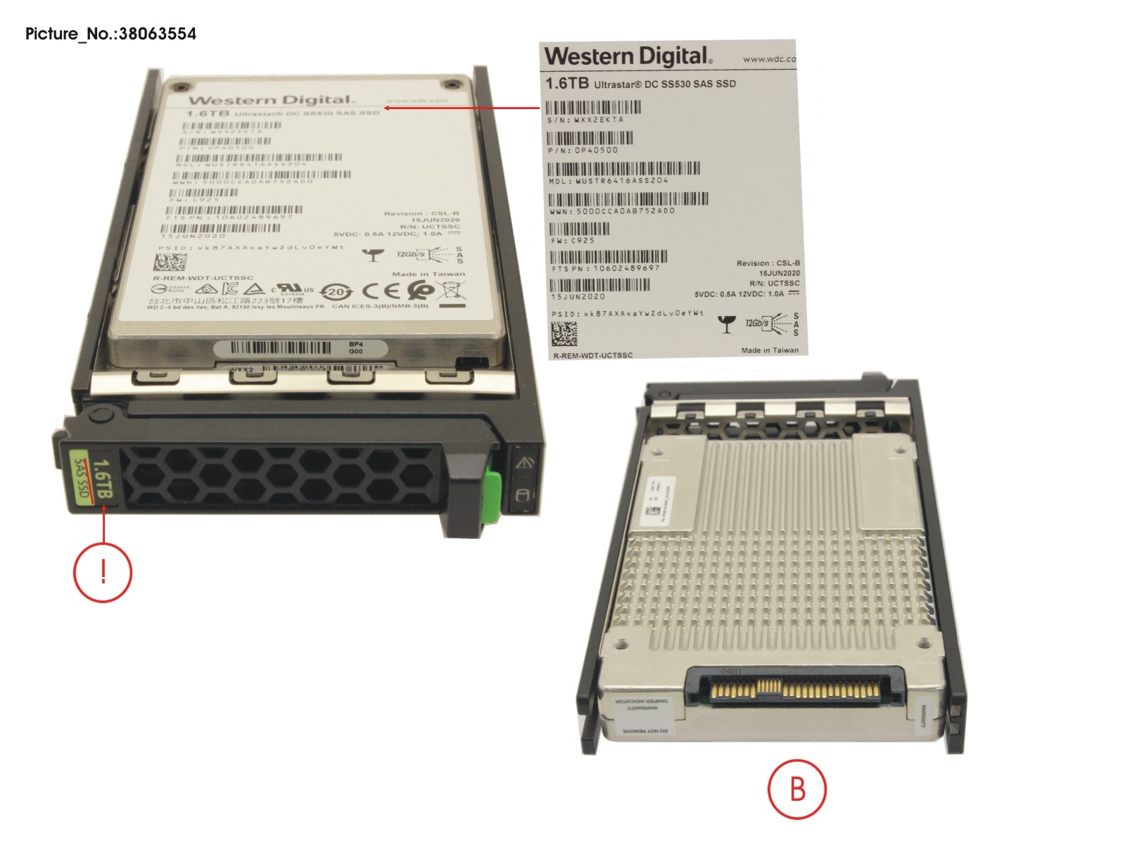 SSD SAS 12G 1600GB MU 2.5 HOT PL EP