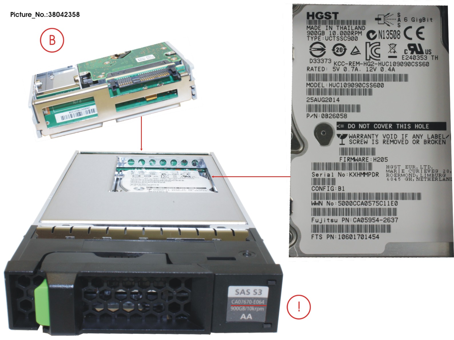 DX60 S3 HD SAS 900GB 10K 3.5 X1