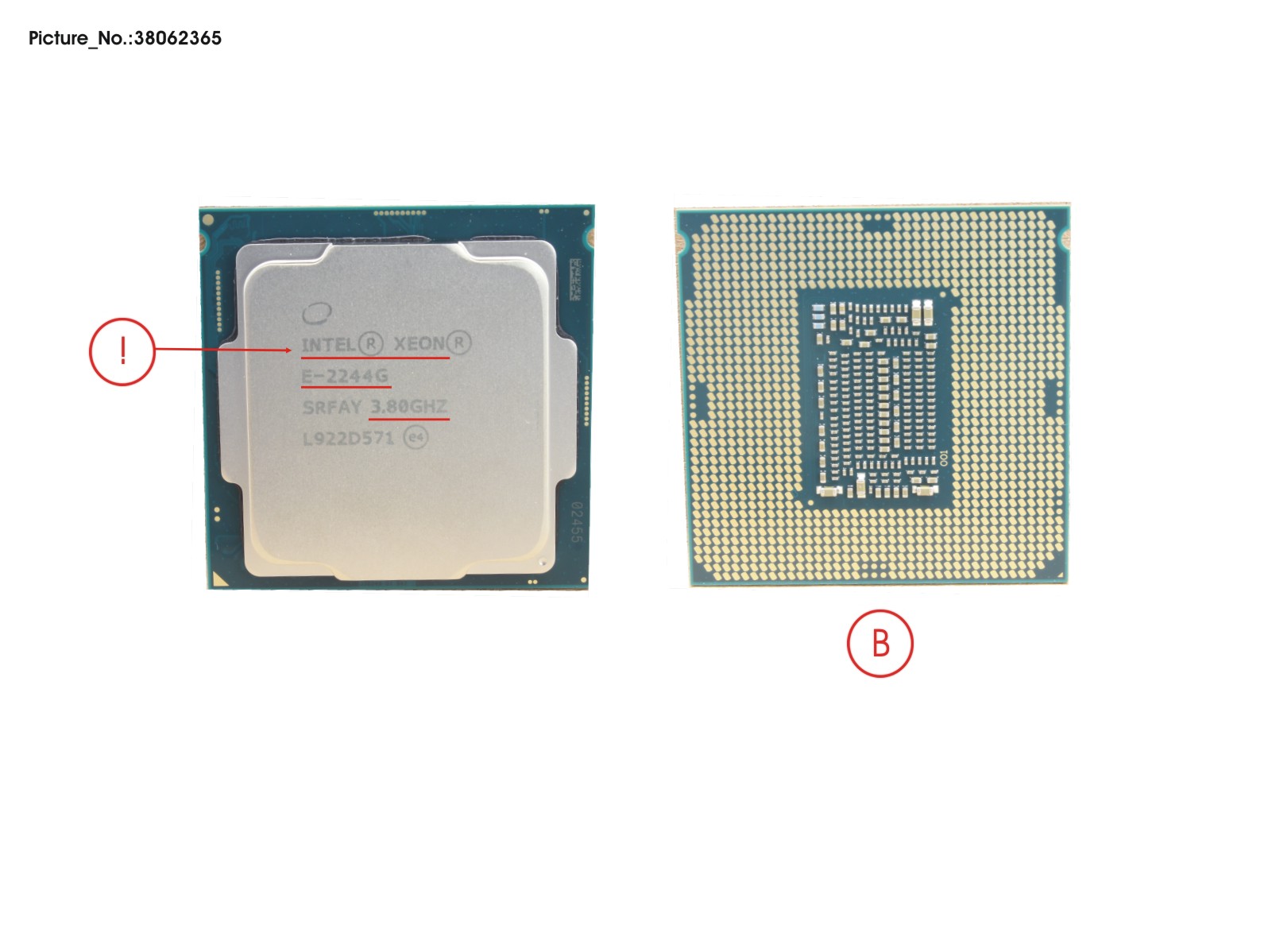 CPU XEON E-2244G 3.8GHZ 71W