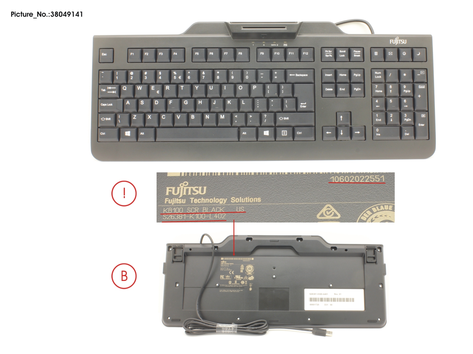 FUJITSU KB100 SCR BLACK US FUJITSU KB100 SCR BLACK US
