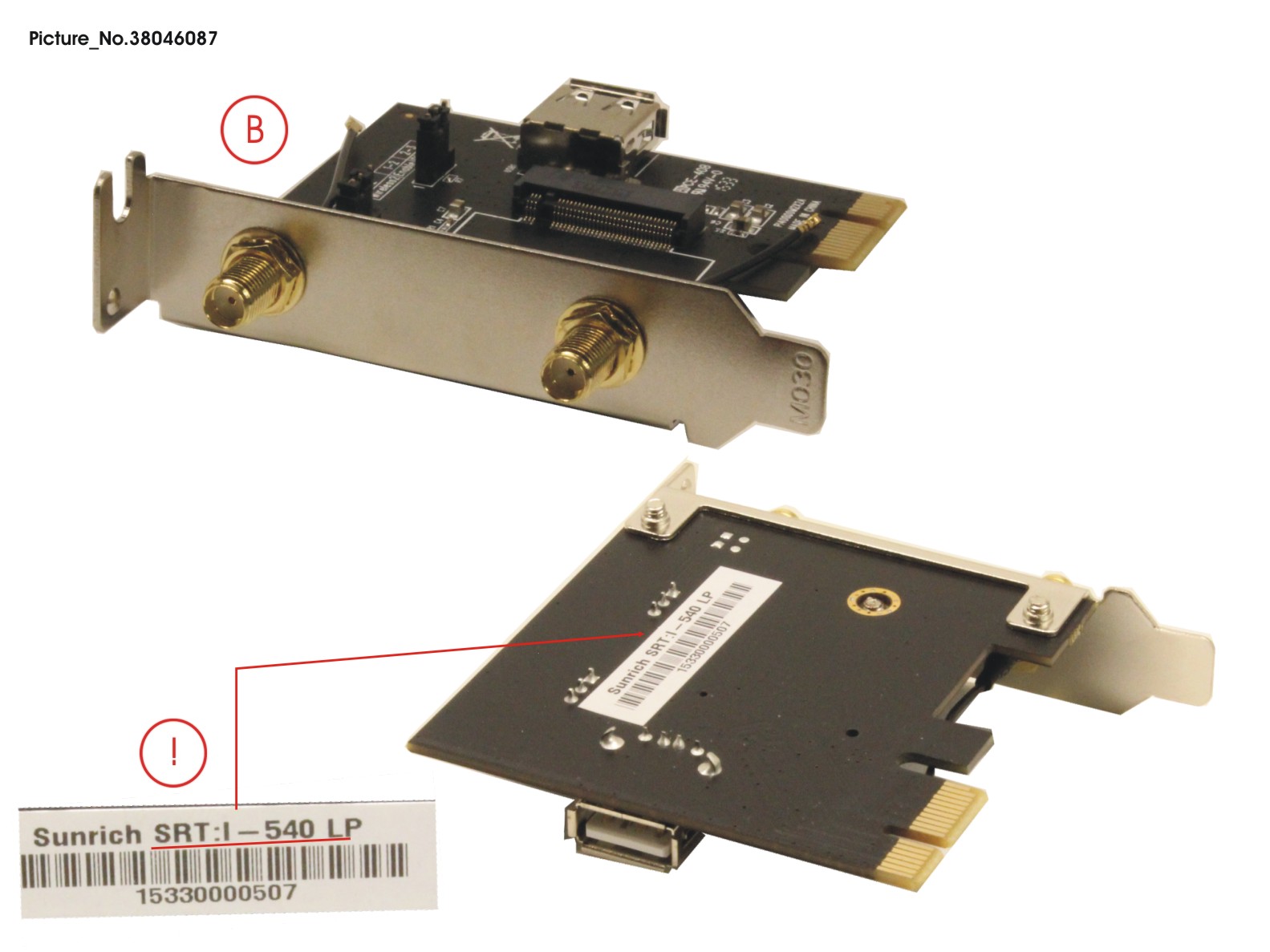 PCI-E M.2 BOARD (W. LP BRACKET)