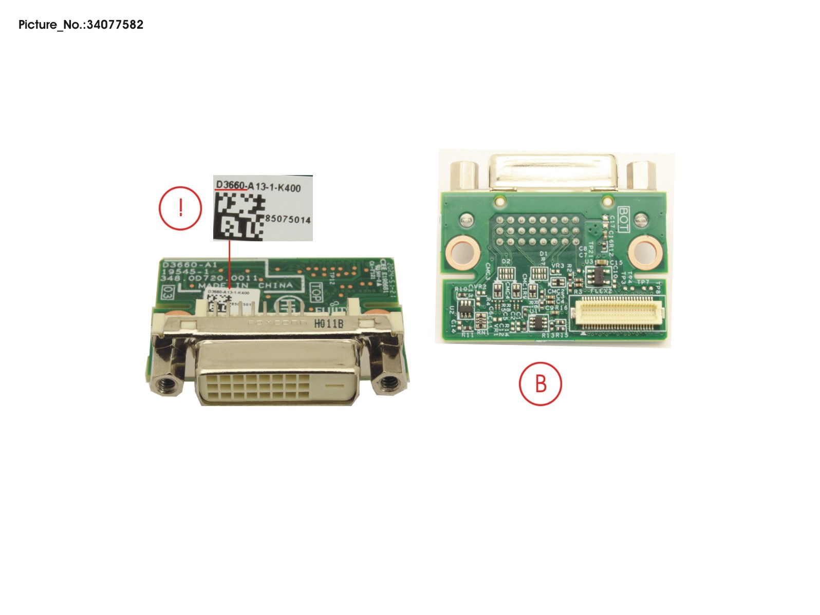 FUJITSU I/O ADD-IN PORT DVI