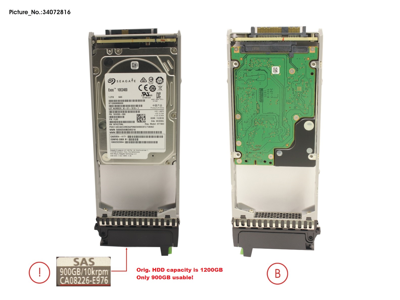 FUJITSU DX S4 HD DRIVE 2.5  900GB 10K