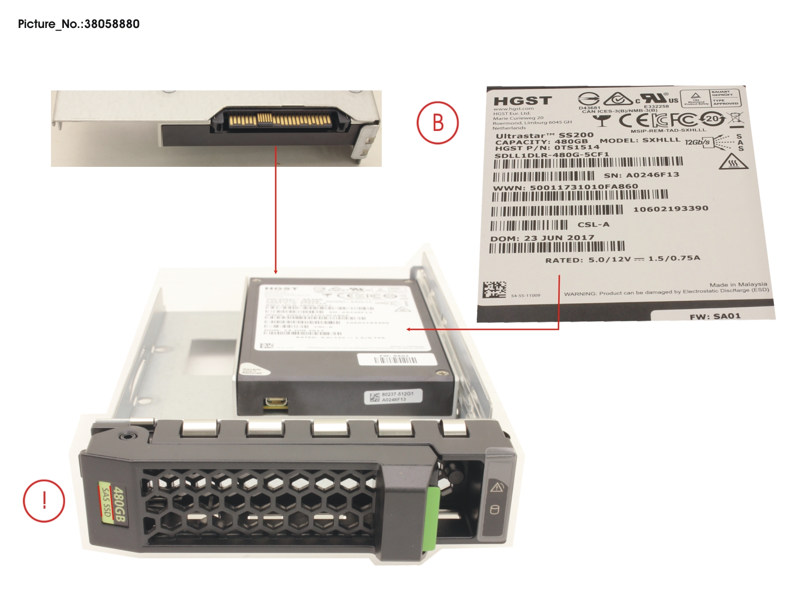 SSD SAS 12G 480GB READ-INT. 3.5 H-P EP
