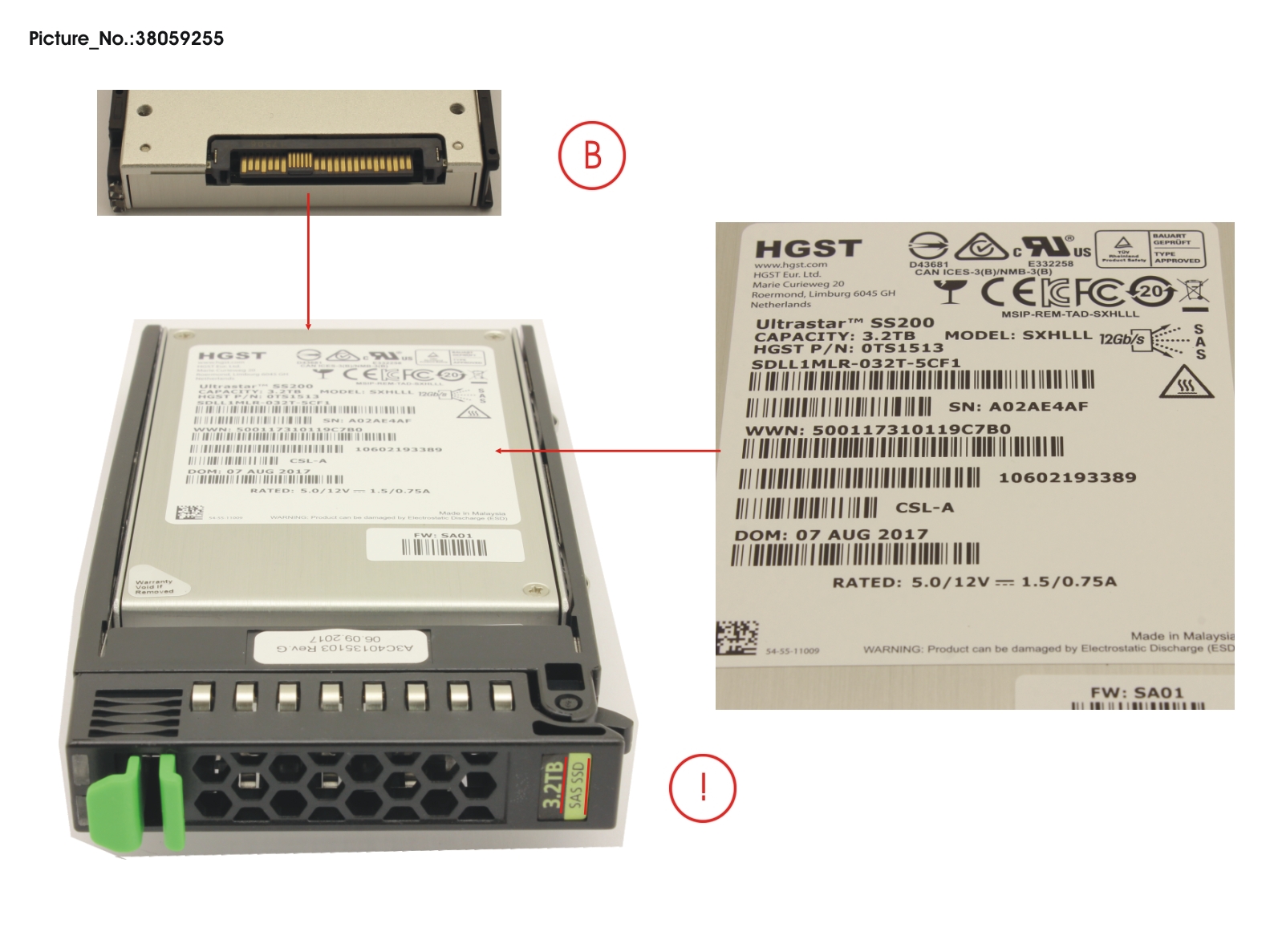 SSD SAS 12G 3.2TB MIXED-USE 2.5 H-P EP