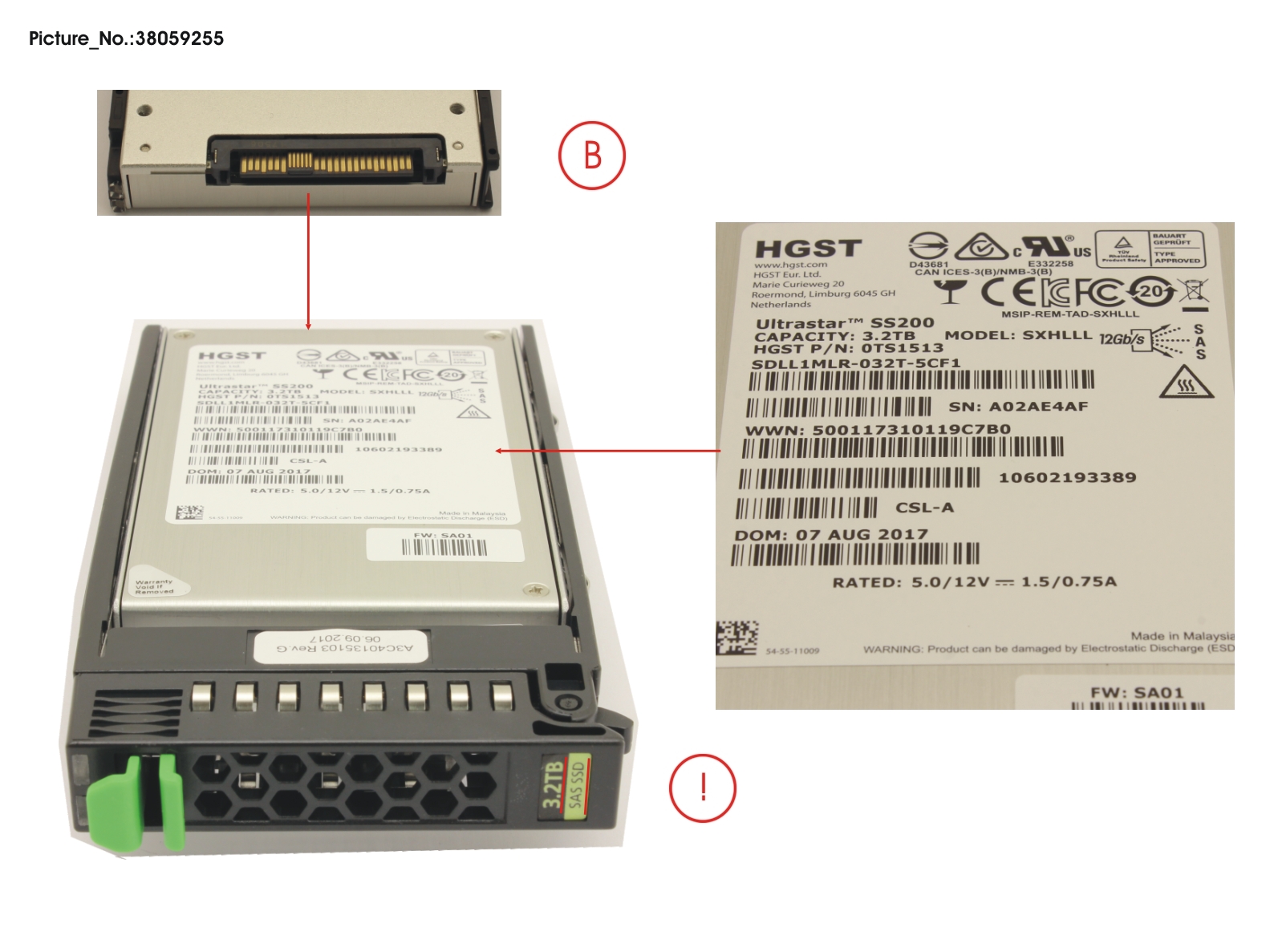 SSD SAS 12G 3.2TB MIXED-USE 2.5 H-P EP