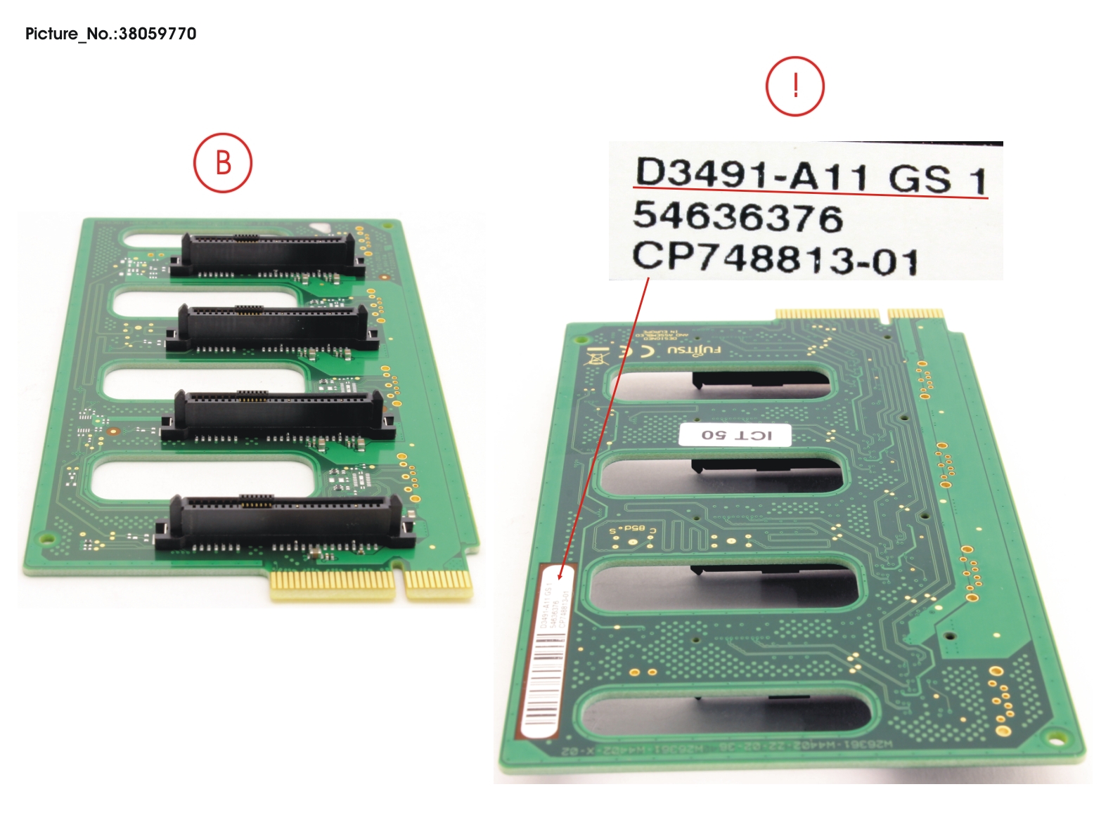 FUJITSU SATA BACKPLANE