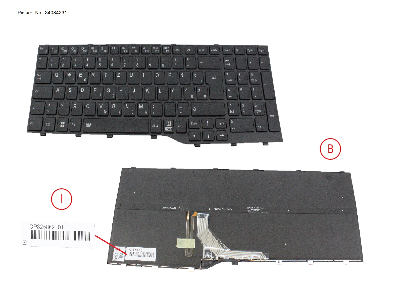 KEYBOARD BLACK W/ BL E EUROPE WIN10&11