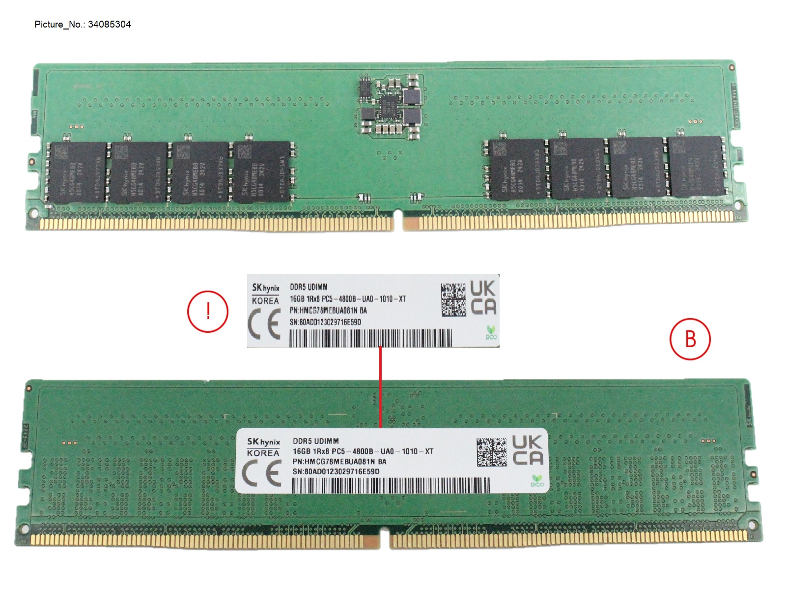 MEMORY 16GB DDR5-4800 UNB