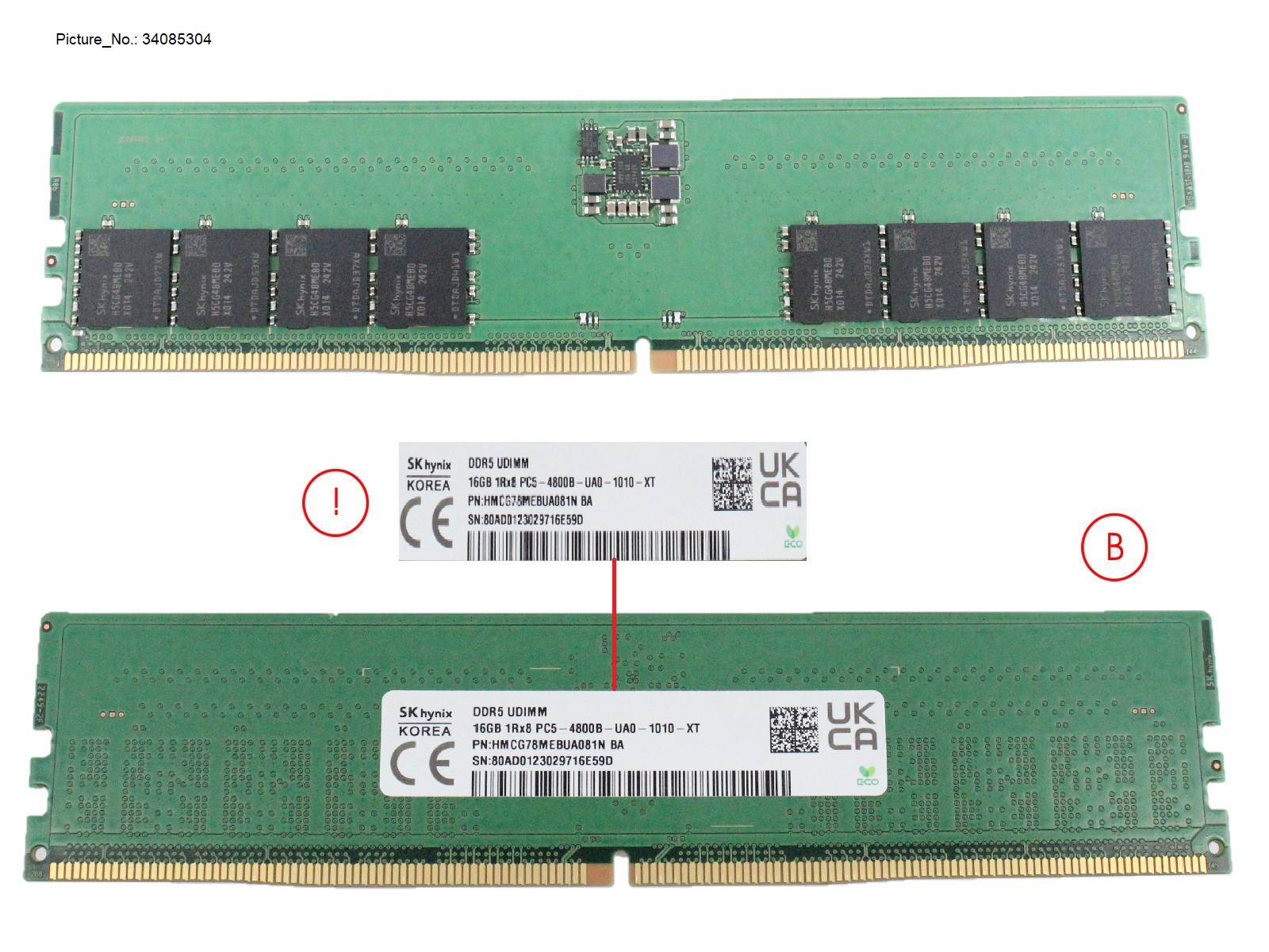 MEMORY 16GB DDR5-4800 UNB