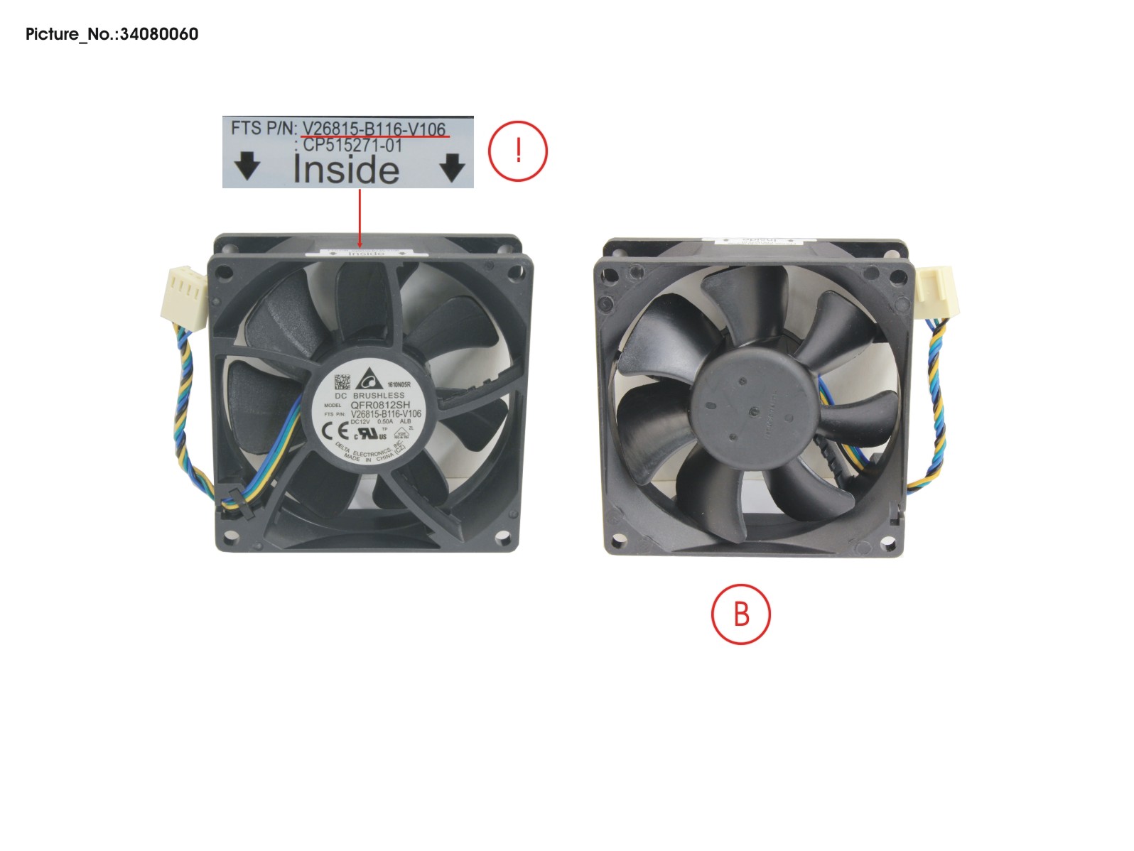 FAN 80X80X25 (DELTA) FAN 80X80X25 (DELTA)