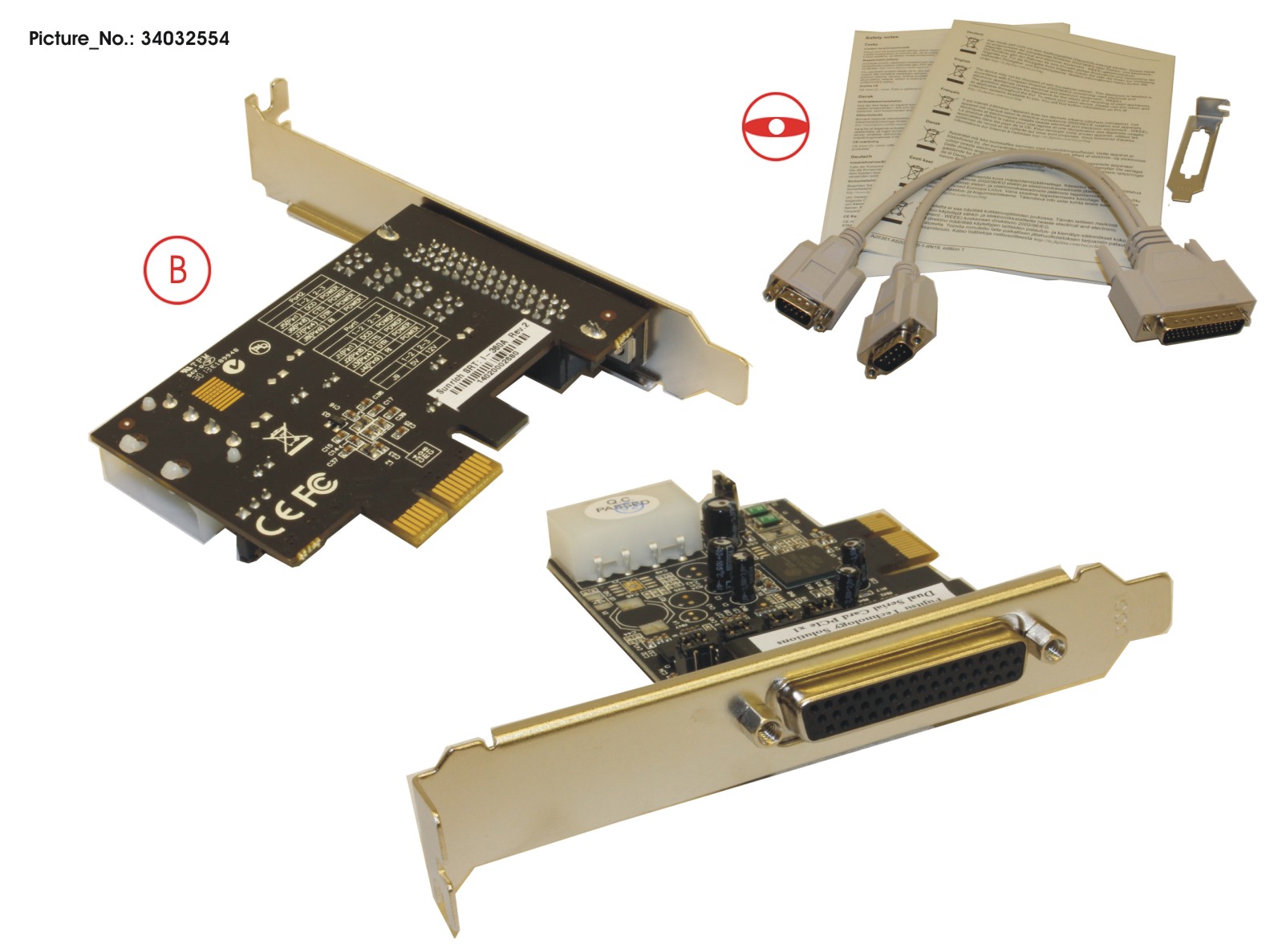 FUJITSU DUAL SERIAL CARD PCIE X1