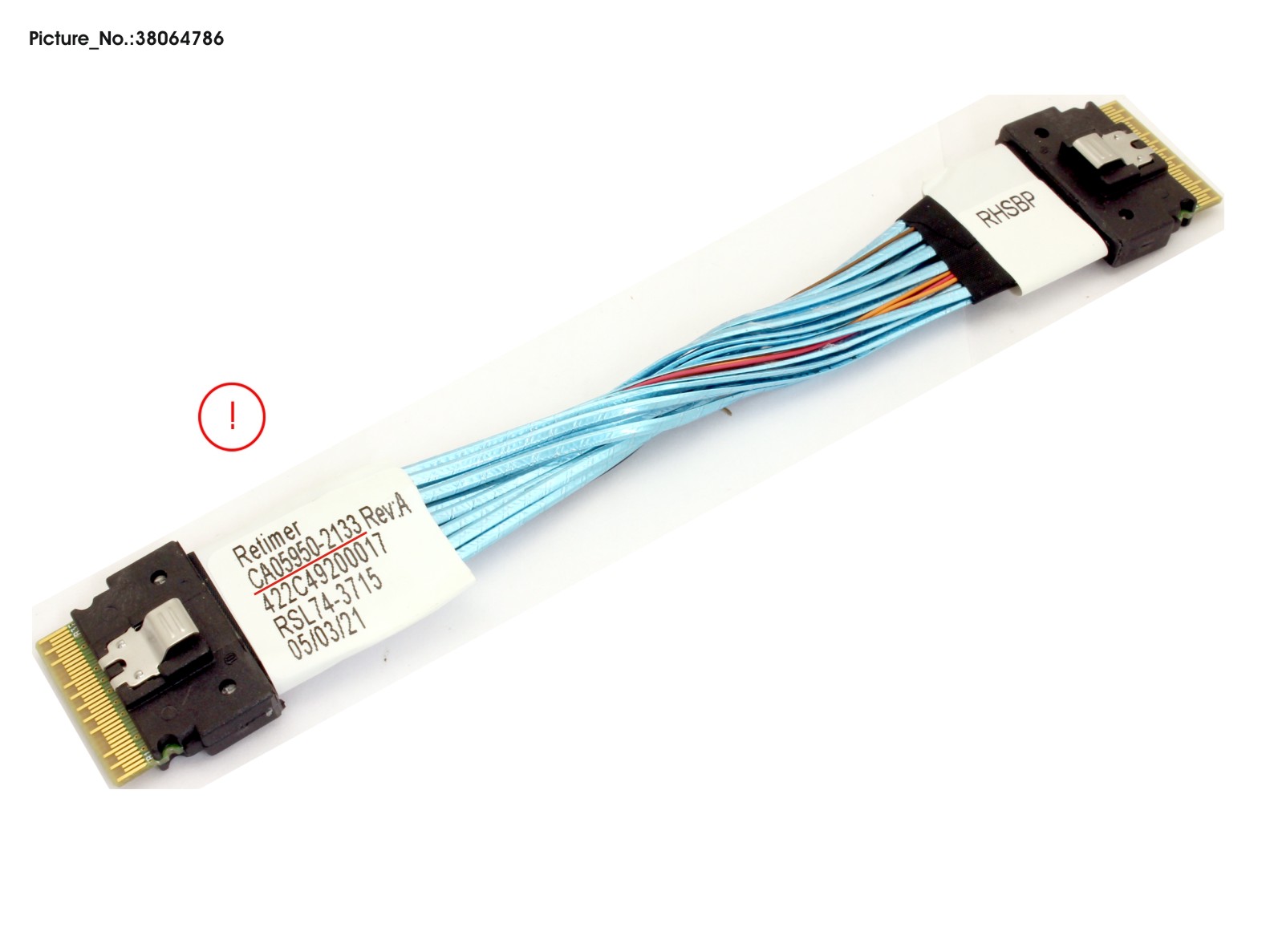 DATA RE-TIMER TO REAR 2X/4X BP CABLE