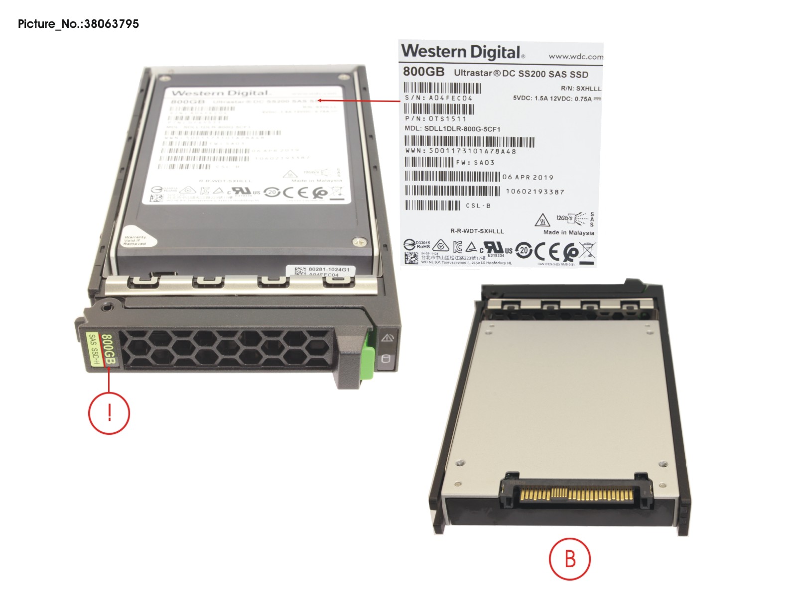 SSD SAS 12G 800GB MU 2.5 HOT PL EP