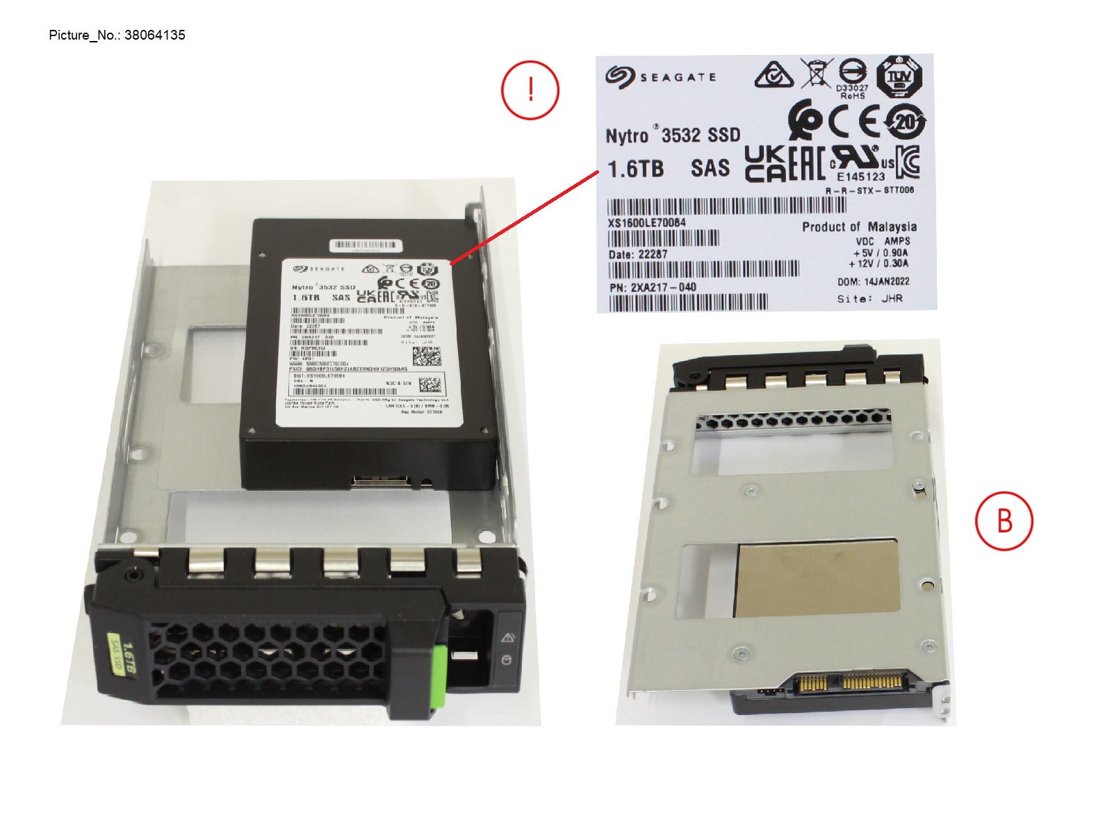 SSD SAS 12G MU 1.6TB IN LFF SLIM