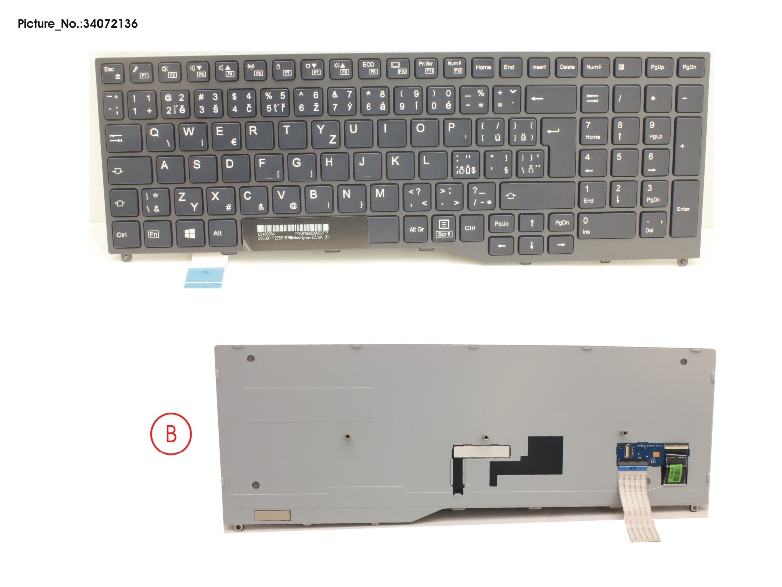 KEYBOARD BLACK W/O TS CZECH/SLOVAKIA KEYBOARD BLACK W/O TS CZECH/SLOVAKIA