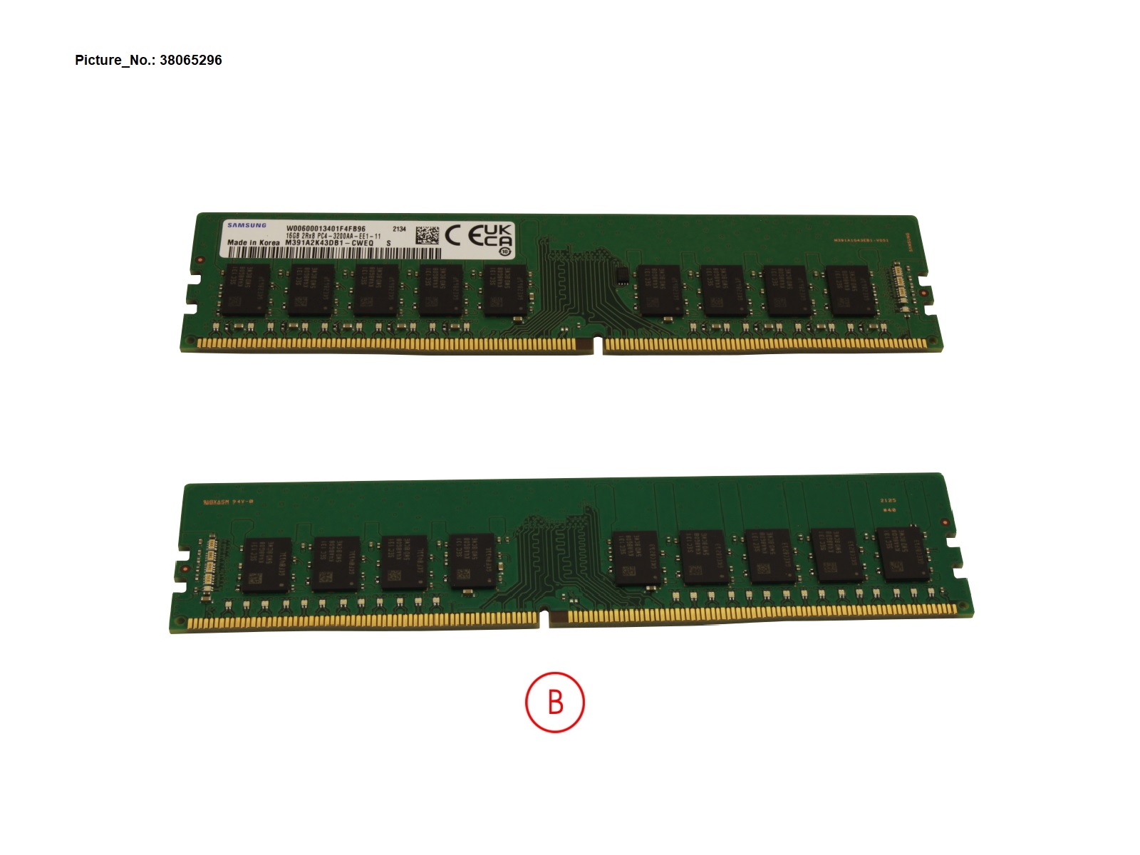16GB (1X16GB) 2RX8 DDR4-3200 R