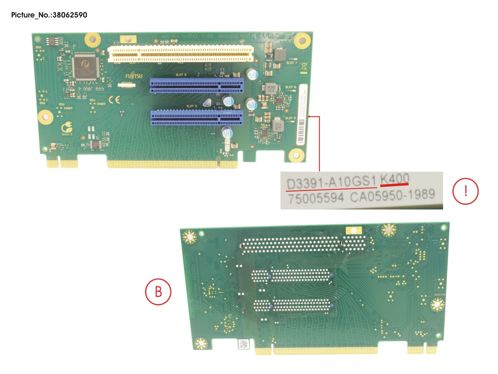 FUJITSU D3391_RISER_2X8