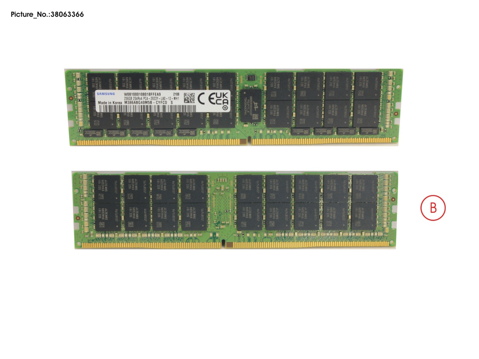 256GB 8RX4 DDR4 3DS-2933 LR EC