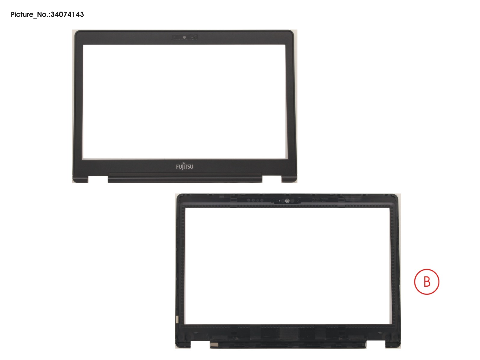 LCD FRONT COVER (FOR HD W/ CAM/MIC)