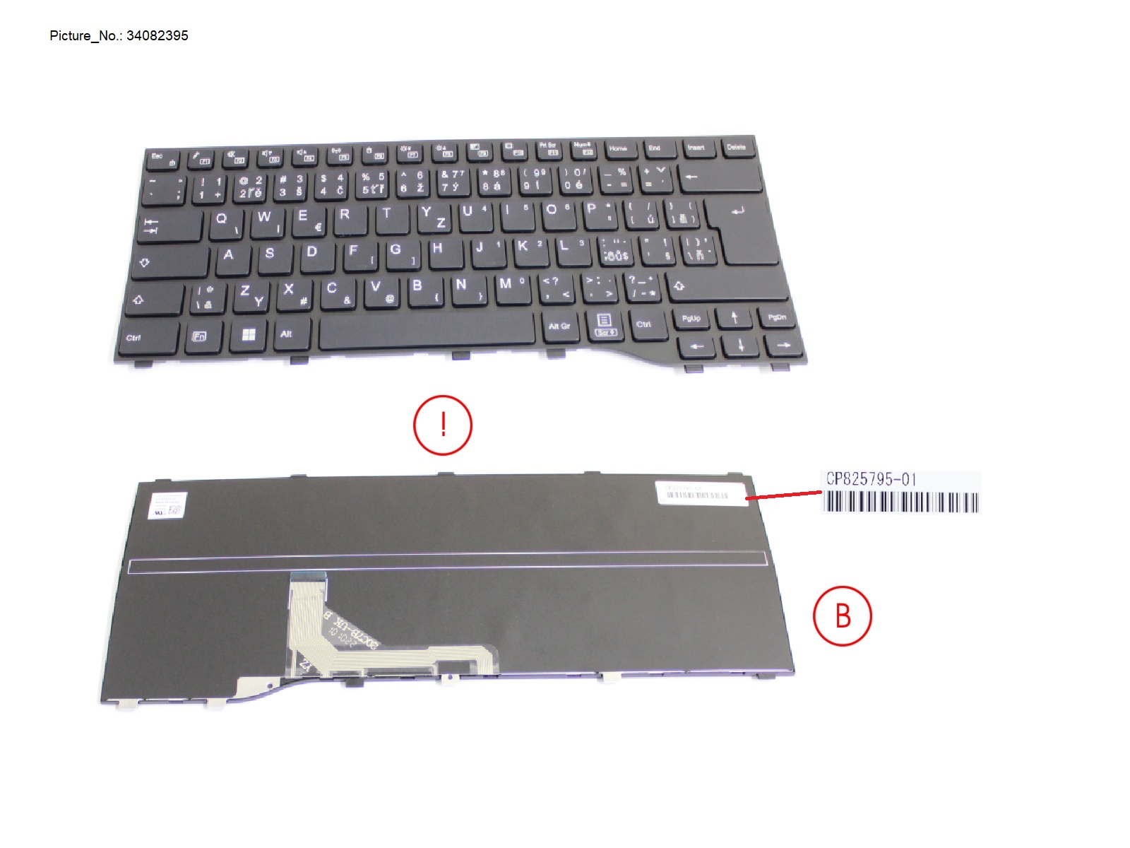 KEYBOARD BLACK CZECH/SLOVAKIA/US WIN11