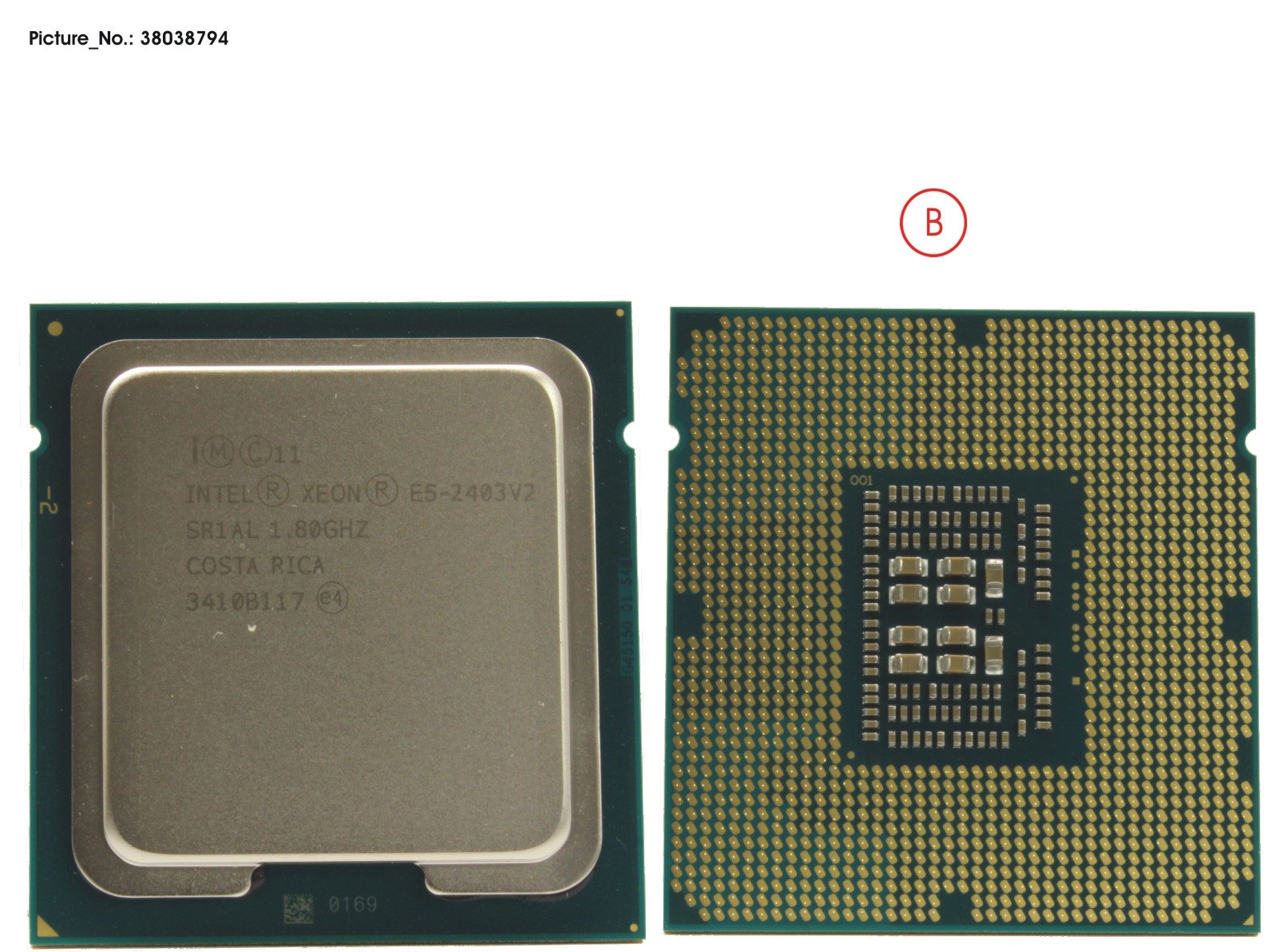 CPU XEON E5-2403V2 1.8GHZ 80W - refurbished