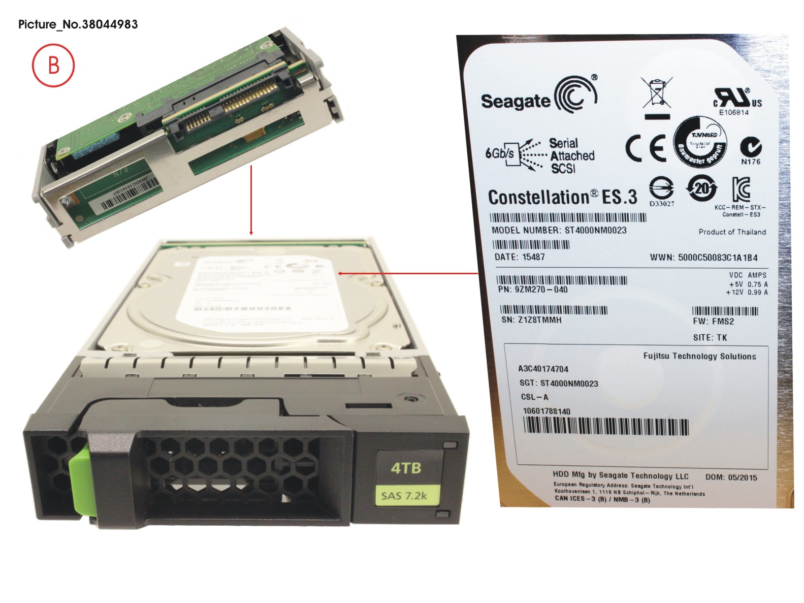 JX40 S2 3.5 4TB 7K2 SAS  SPARE JX40 S2 3.5 4TB 7K2 SAS  SPARE