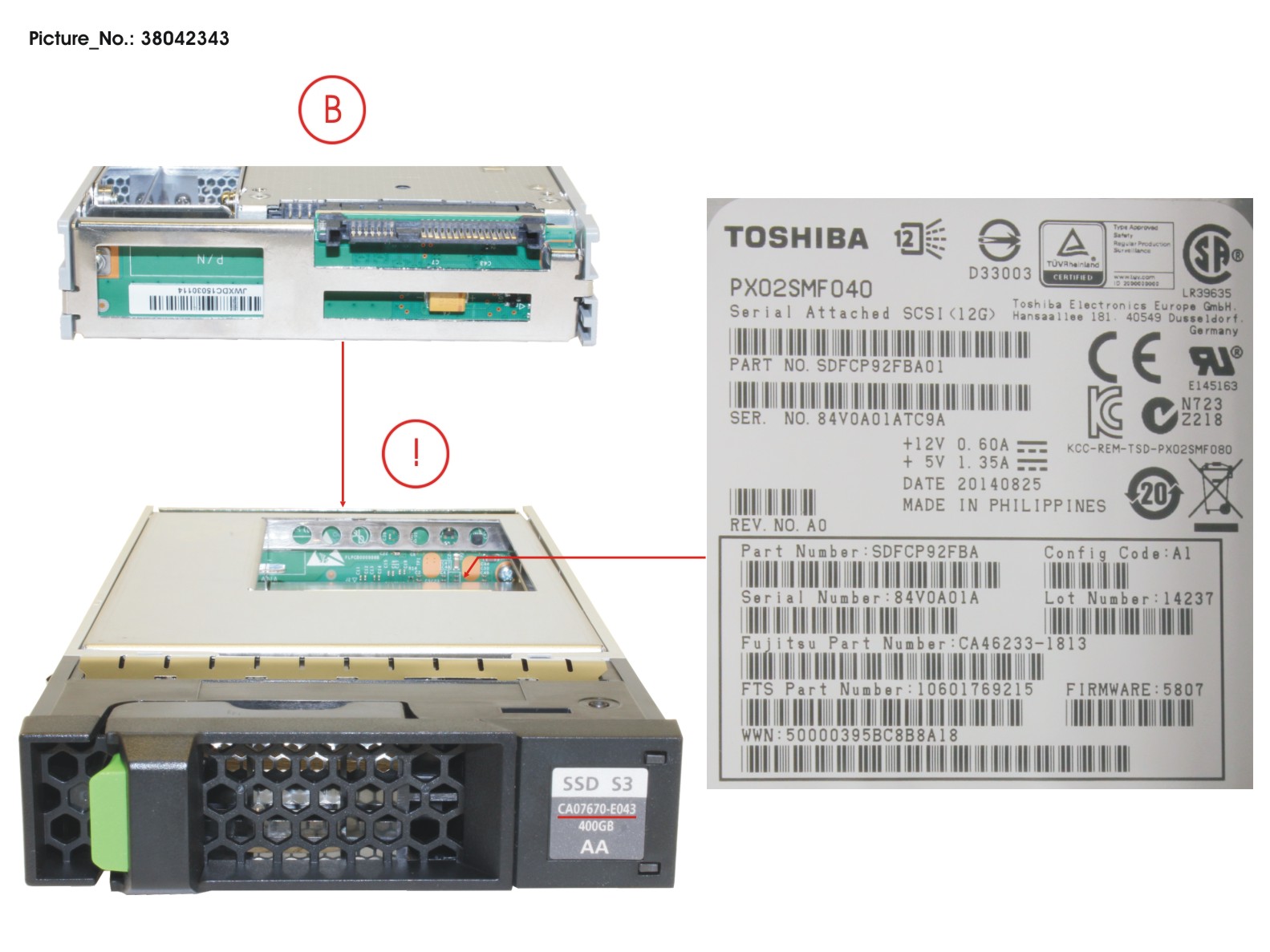 DXS3 MLC SSD  3.5  400GB SAS3X1