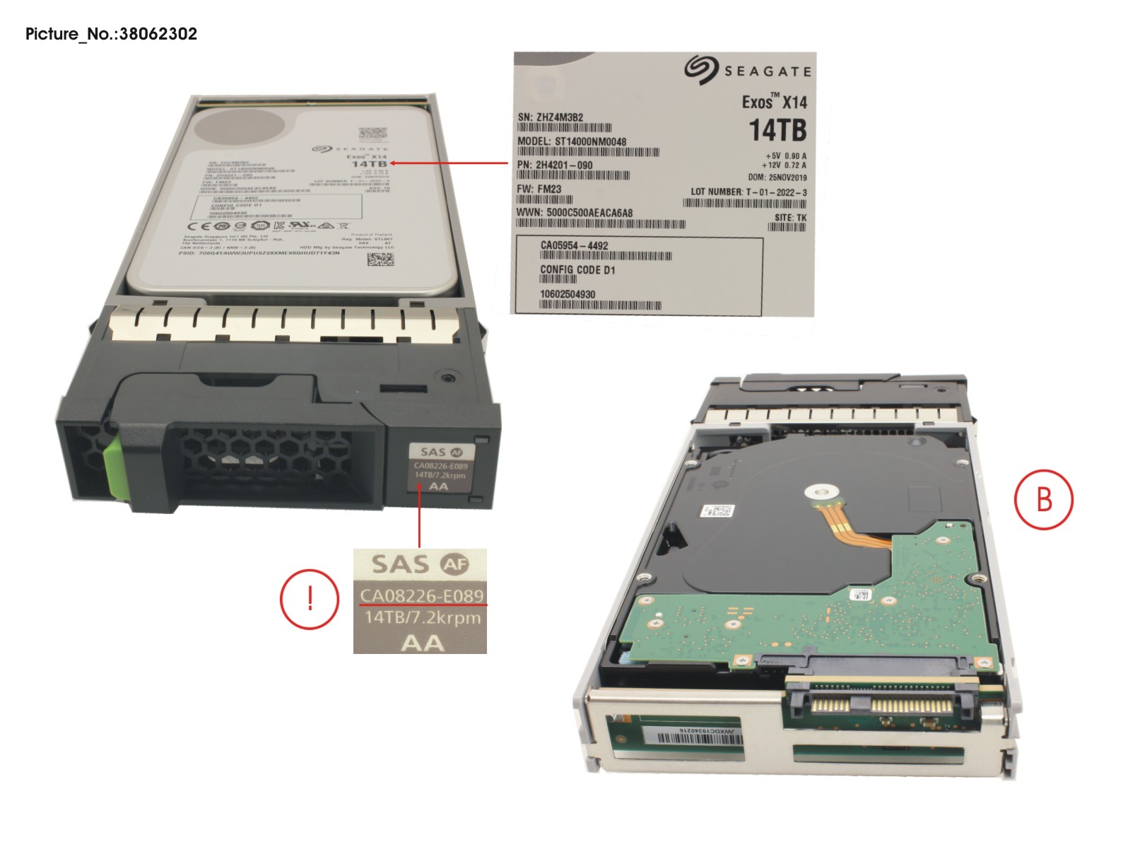 DX S4 HD DRIVE 3.5 14TB 7.2K