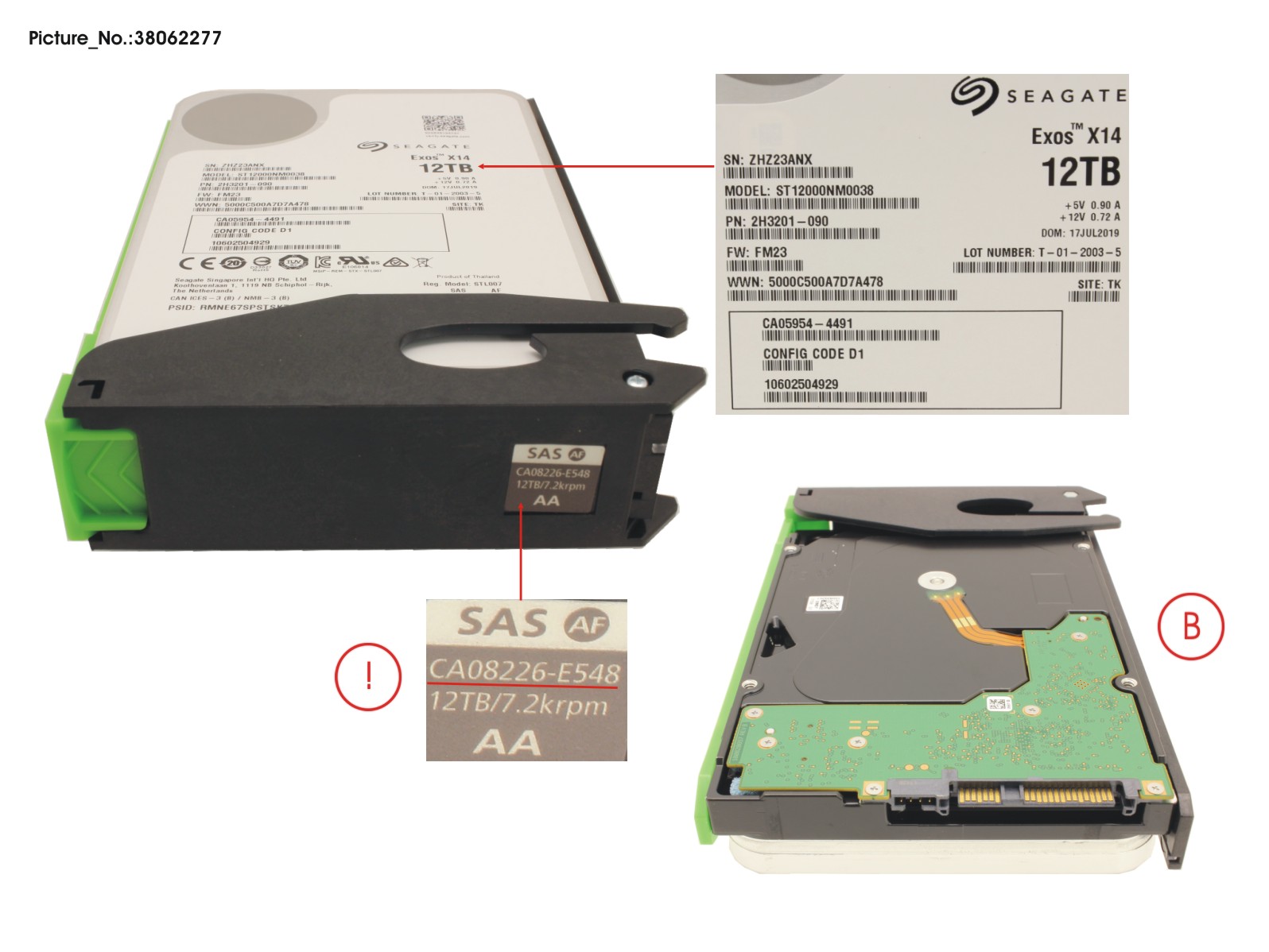 DX S4 HD-DE HD DRIVE 12TB 7.2K AF