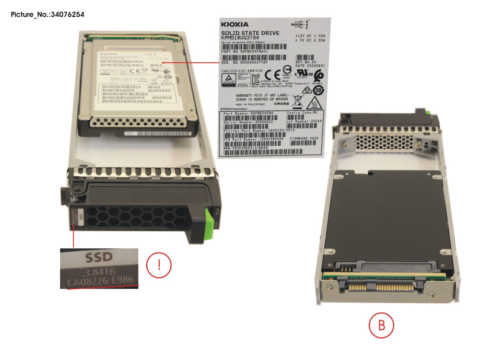 DX S3/S4 SSD SAS 2.5 3.84TB 12G