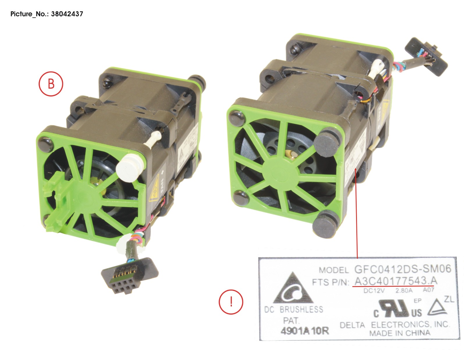 Fujitsu SYSTEM FAN ASSY 70X70