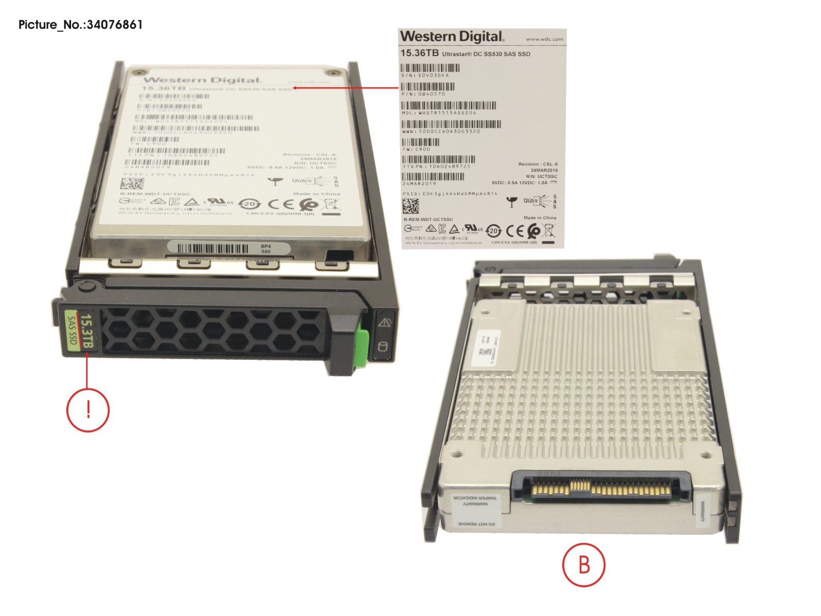 SSD SAS 12G 15.36TB READ-INT. 2.5 HP EP