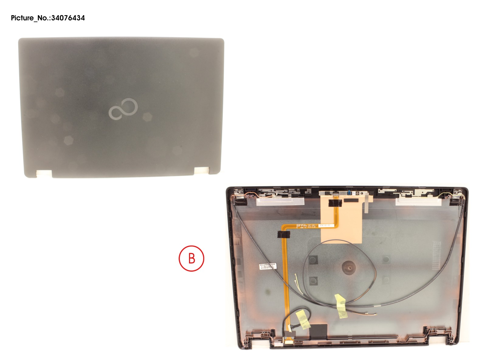 LCD BACK COVER ASSY(HD, W/ HELLO CAMERA)