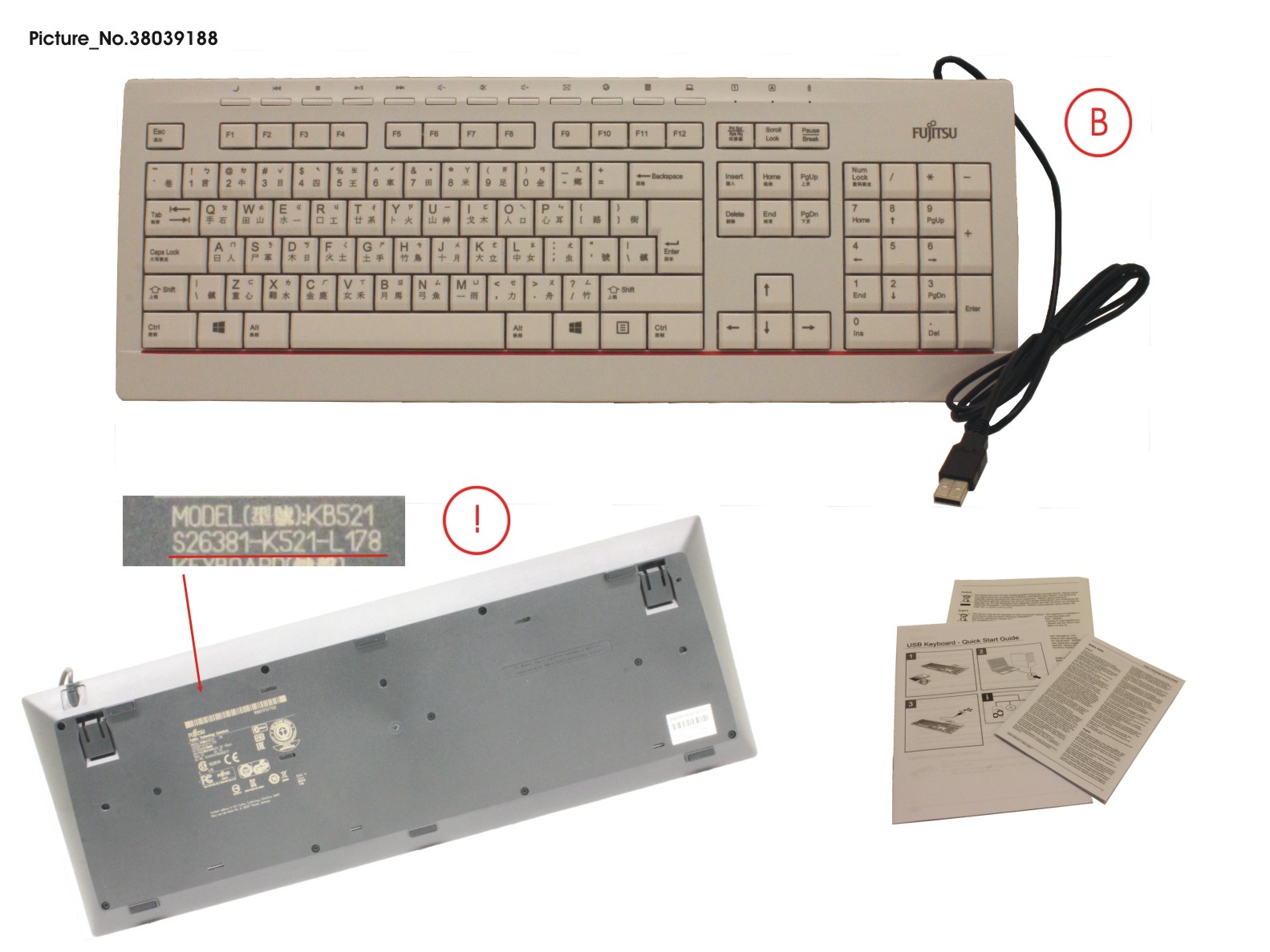 KEYBOARD KB521 CN