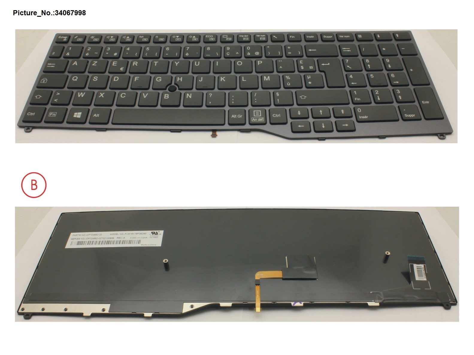 FUJITSU KEYBOARD 10KEY BLACK W/ TS FRANCE FUJITSU KEYBOARD 10KEY BLACK W/ TS FRANCE