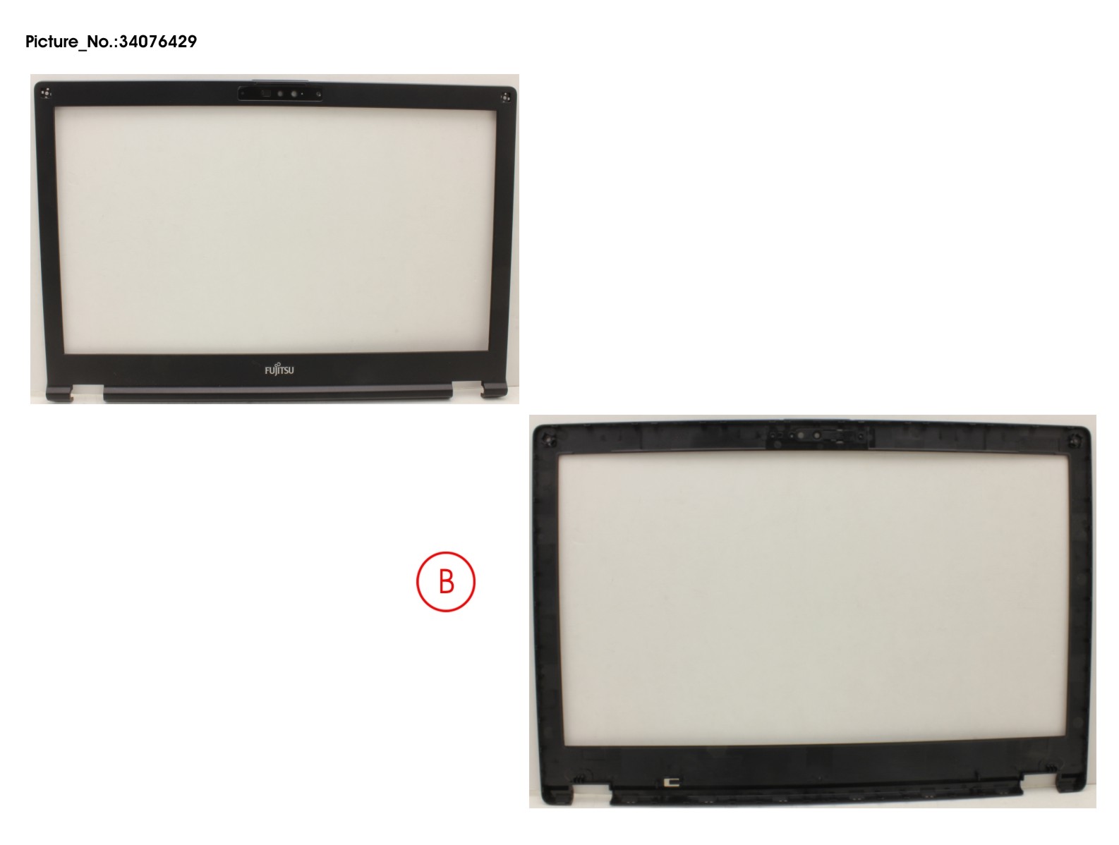 FUJITSU LCD FRONT COVER (FHD, FOR HELLO CAM)