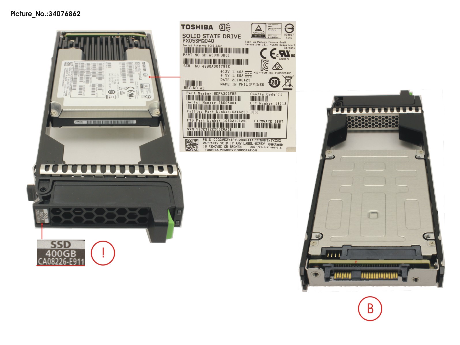 DX100/200 S4 SED SSD 400GB 2.5