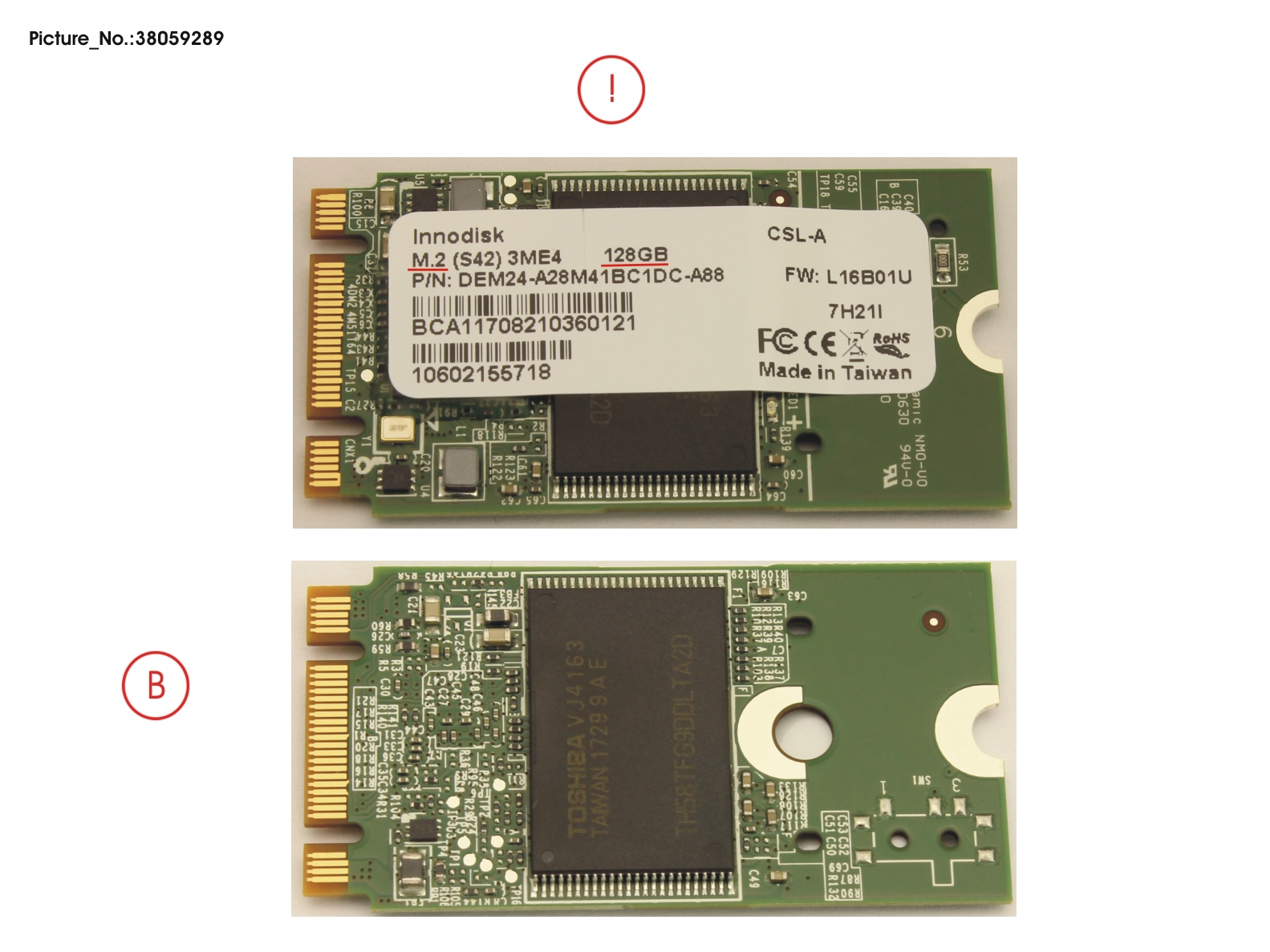 SSD SATA 6G 128GB M.2 N H-P