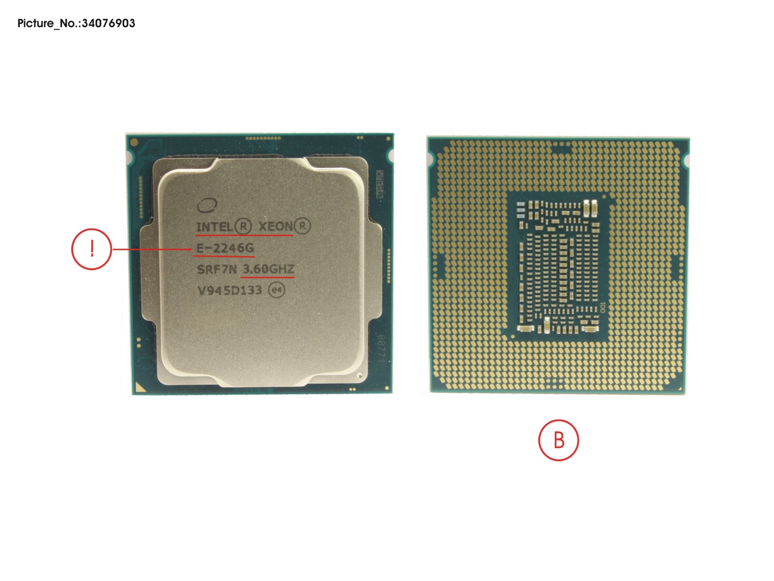 CPU XEON E-2246G 3,6GHZ 80W CPU XEON E-2246G 3,6GHZ 80W